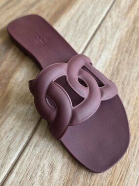 Hermes Aloha Rubber Mules Sandals Eur. 36